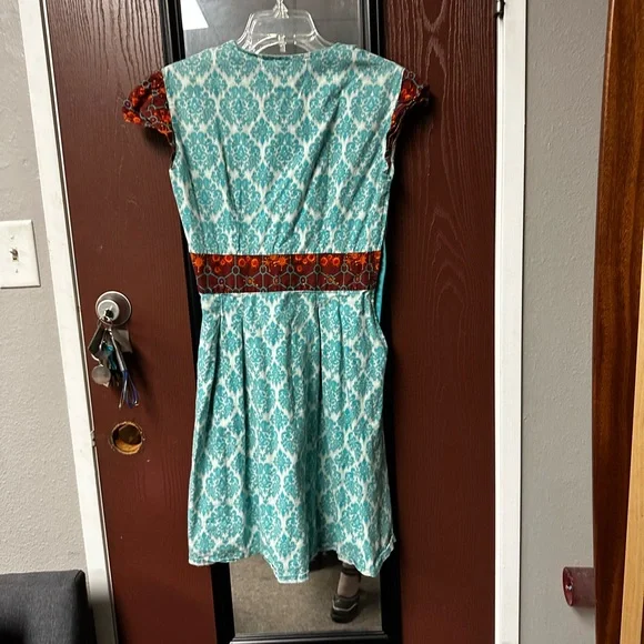Glamcloud dress. Teal and red science dress. Size medium - Picture 5 of 5